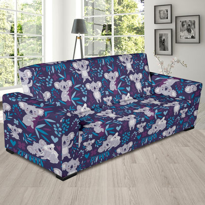 Koala Cute Themed Design Print Sofa Slipcover-JTAMIGO.COM