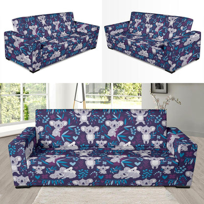Koala Cute Themed Design Print Sofa Slipcover-JTAMIGO.COM