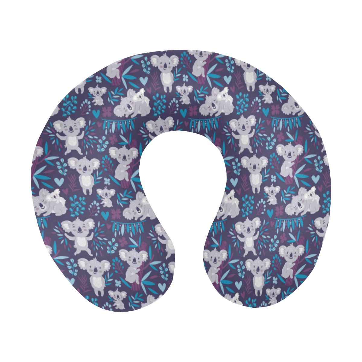 Koala Cute Themed Design Print U-Shaped Travel Neck Pillow-JTAMIGO.COM