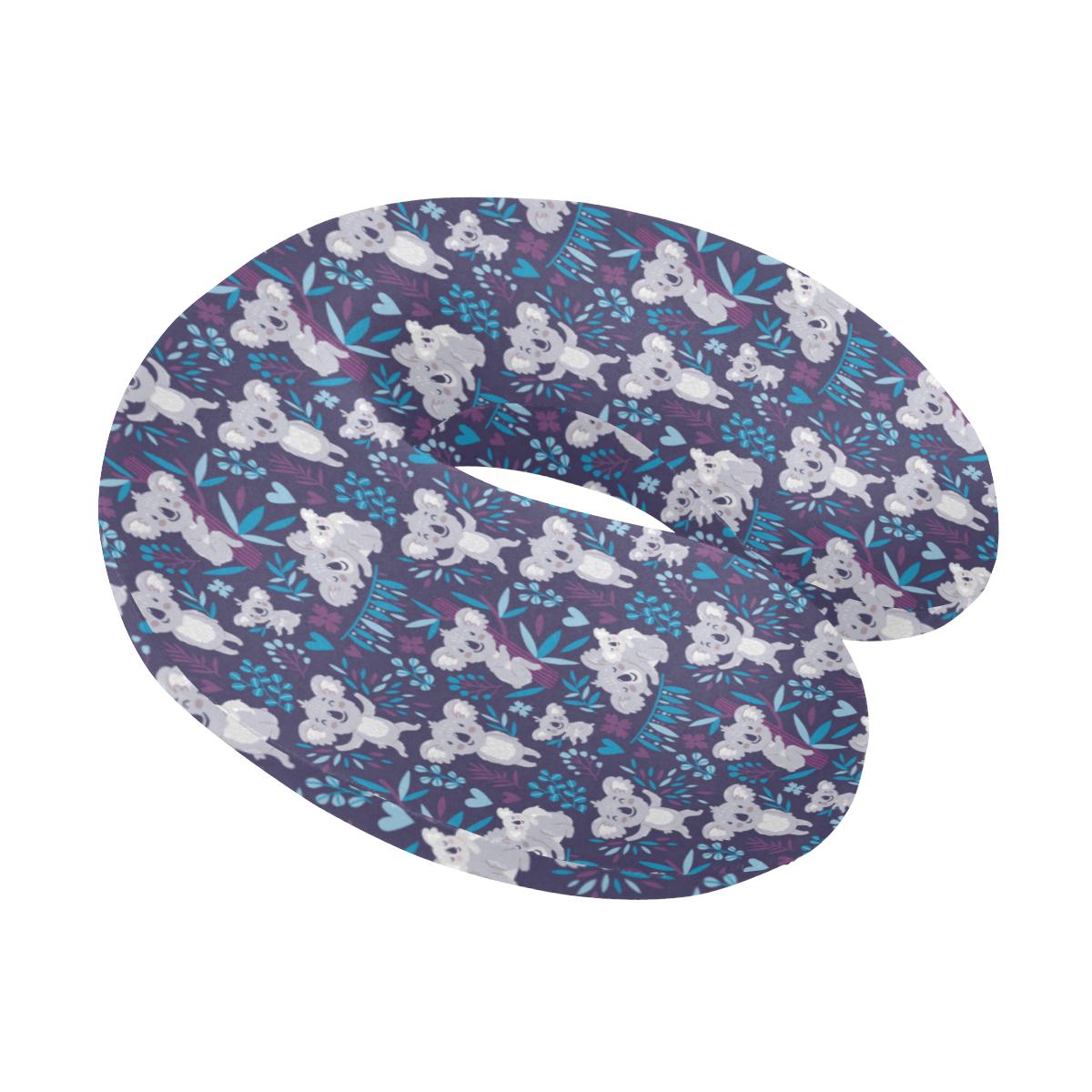 Koala Cute Themed Design Print U-Shaped Travel Neck Pillow-JTAMIGO.COM