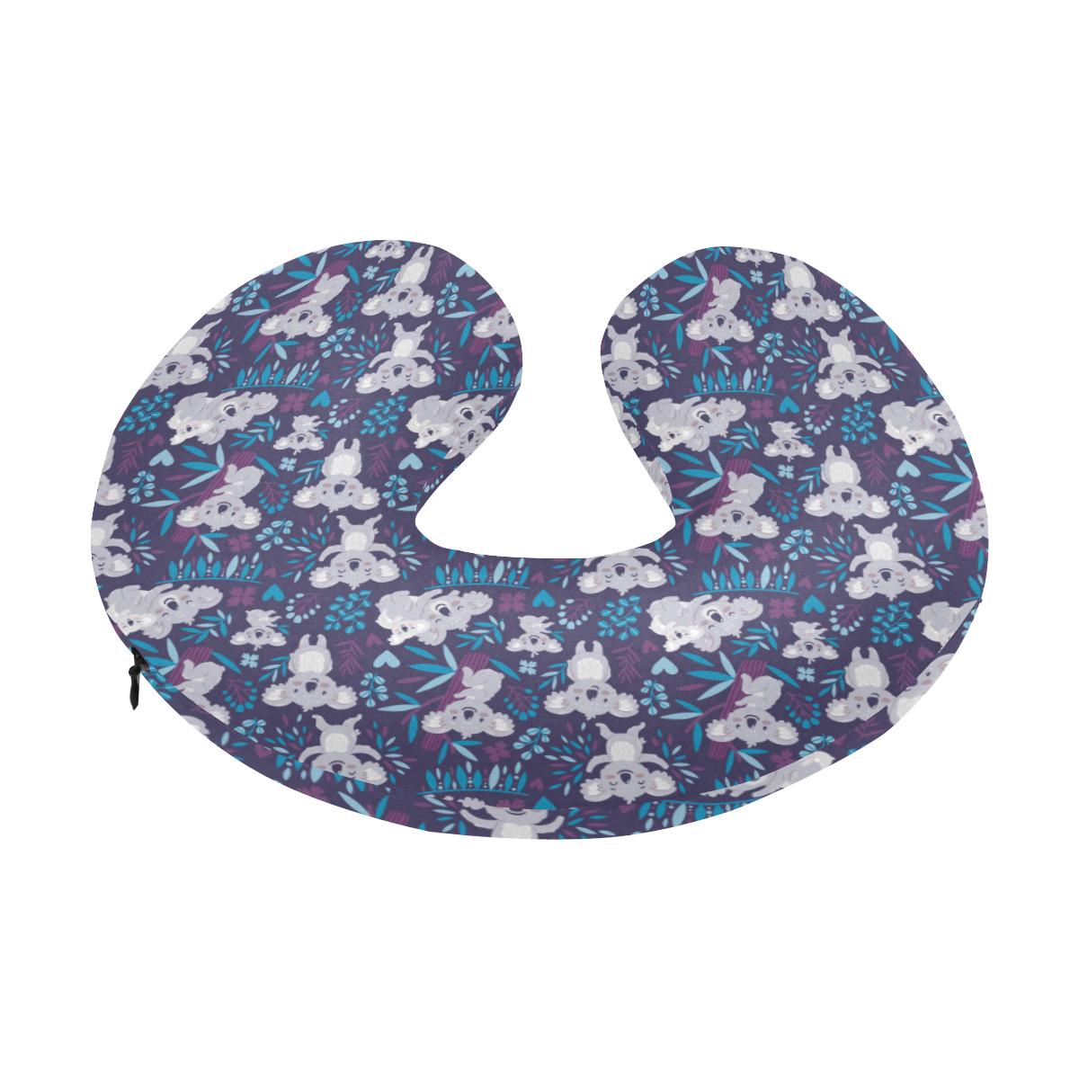 Koala Cute Themed Design Print U-Shaped Travel Neck Pillow-JTAMIGO.COM