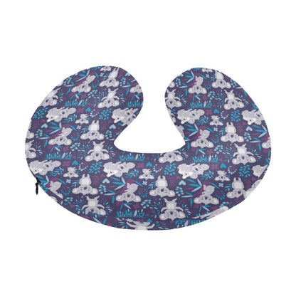 Koala Cute Themed Design Print U-Shaped Travel Neck Pillow-JTAMIGO.COM