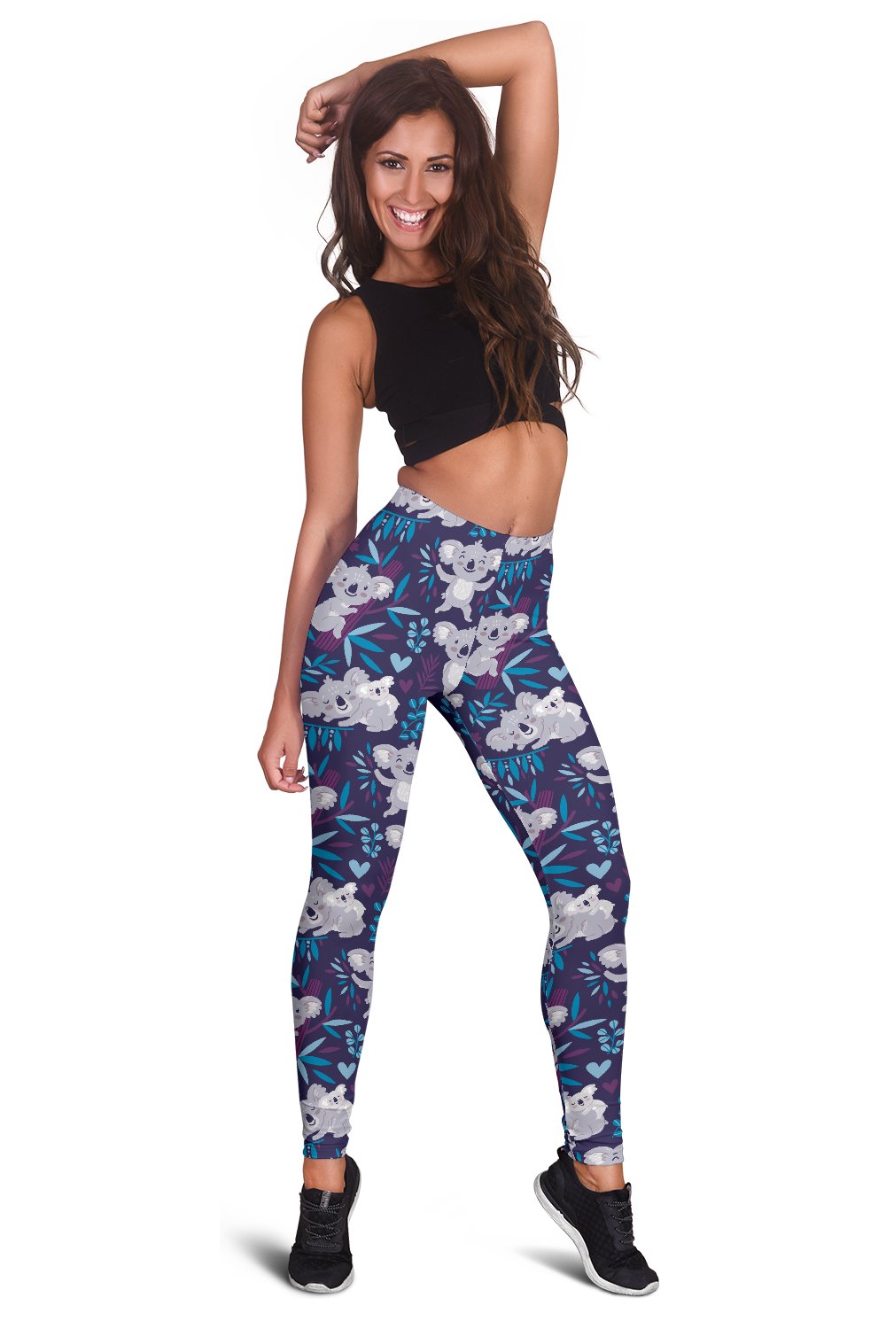 Koala Cute Themed Design Print Women Leggings