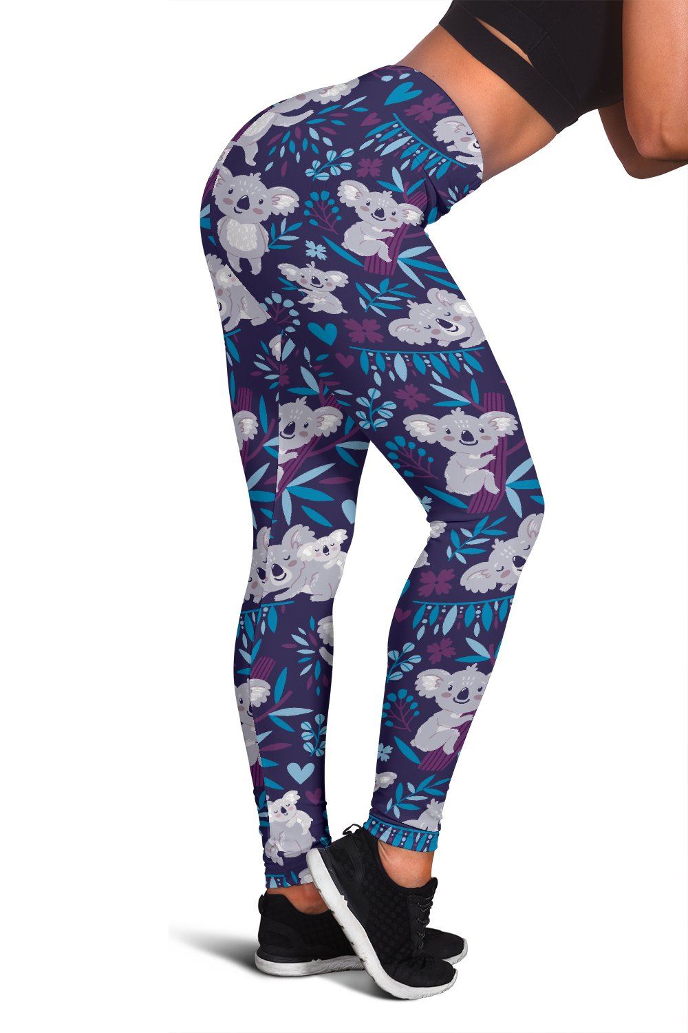 Koala Cute Themed Design Print Women Leggings