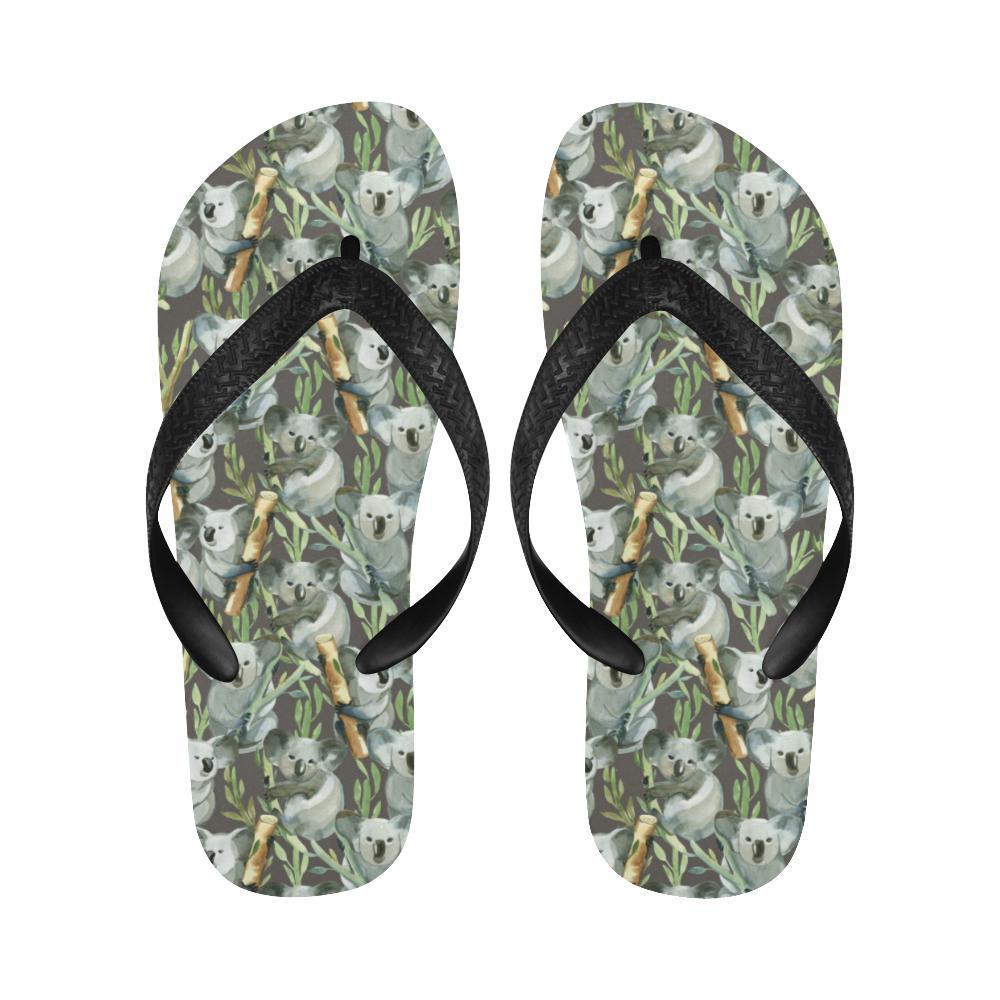 Koala Pattern Design Print Flip Flops-JTAMIGO.COM