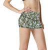 Koala Pattern Design Print High Waisted Spandex Shorts-JTAMIGO.COM