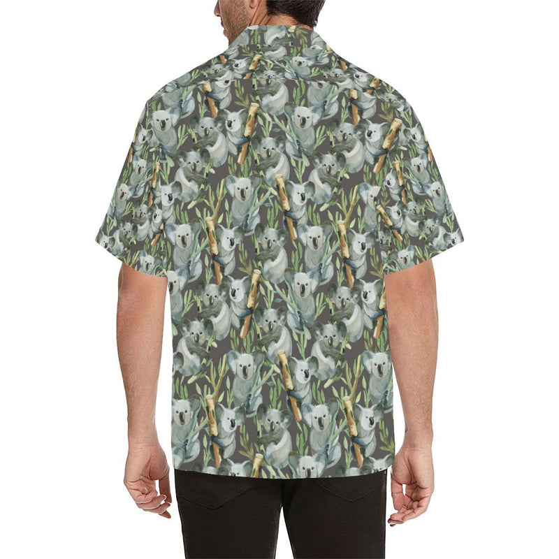 Koala Pattern Design Print Men Aloha Hawaiian Shirt