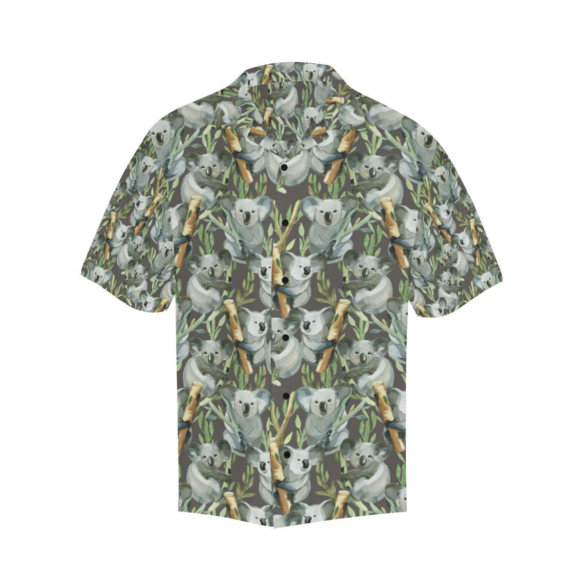 Koala Pattern Design Print Men Aloha Hawaiian Shirt