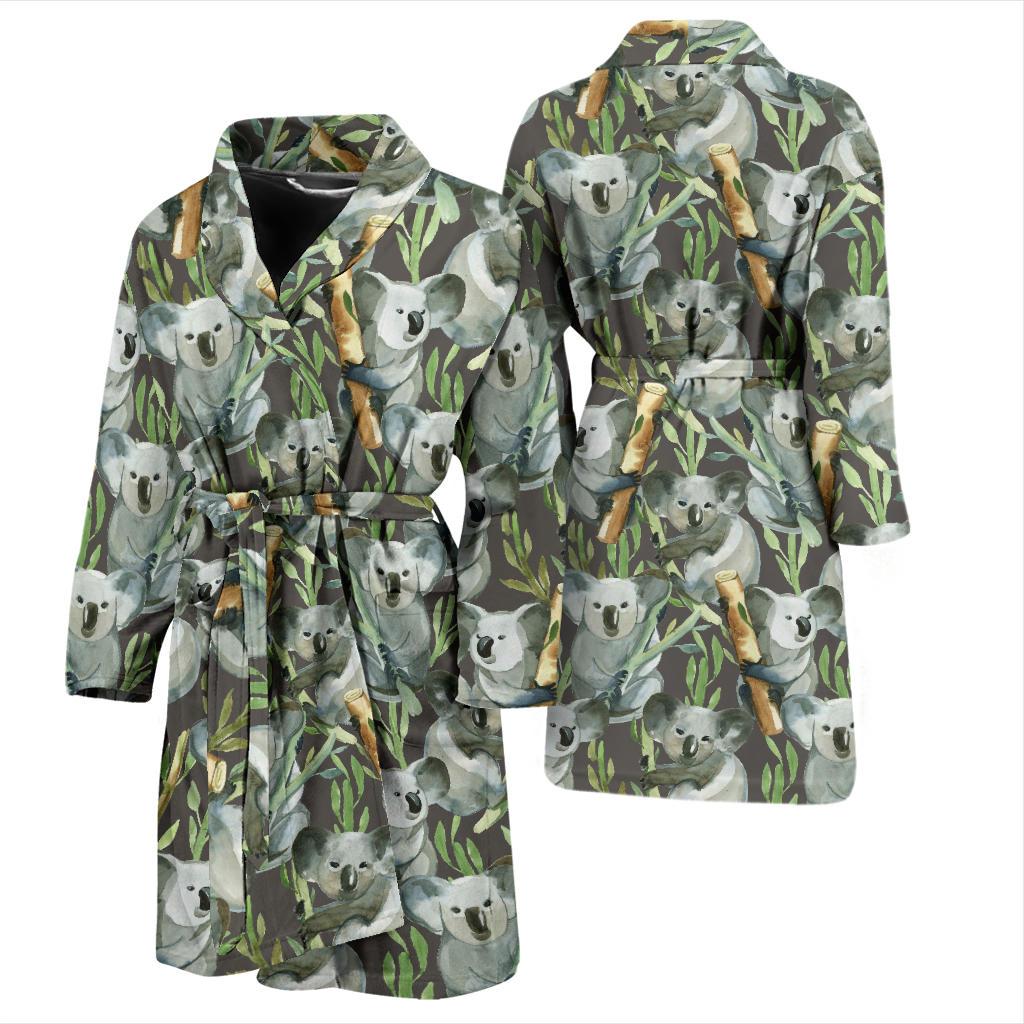Koala Pattern Design Print Men Bath Robe-JTAMIGO.COM