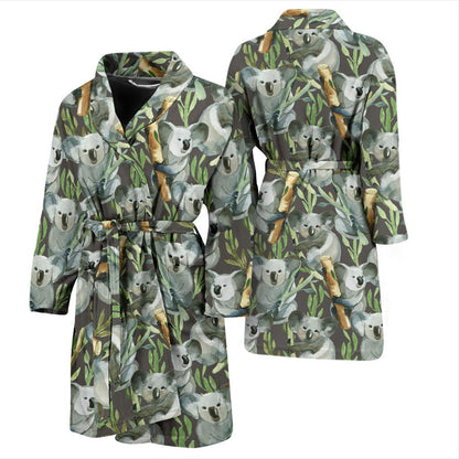 Koala Pattern Design Print Men Bath Robe-JTAMIGO.COM