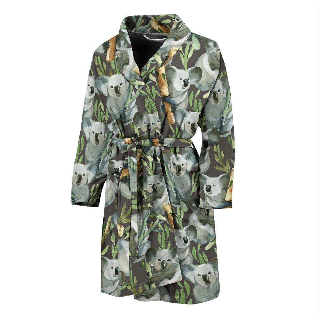 Koala Pattern Design Print Men Bath Robe-JTAMIGO.COM