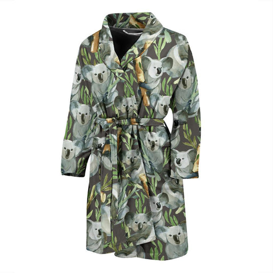 Koala Pattern Design Print Men Bath Robe-JTAMIGO.COM