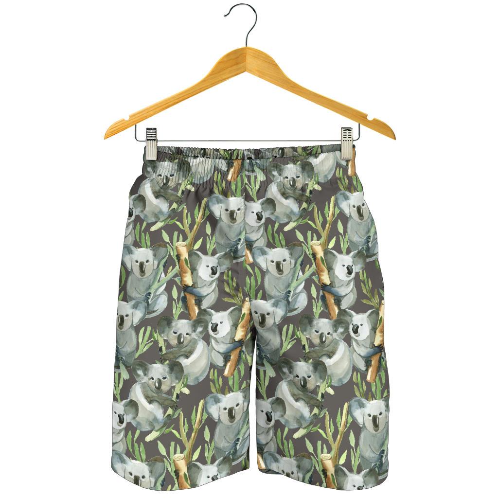 Koala Pattern Design Print Mens Shorts-JTAMIGO.COM