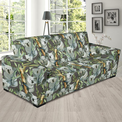 Koala Pattern Design Print Sofa Slipcover-JTAMIGO.COM