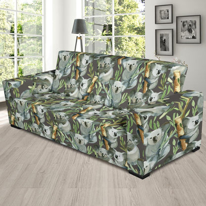Koala Pattern Design Print Sofa Slipcover-JTAMIGO.COM