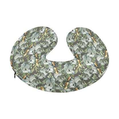 Koala Pattern Design Print U-Shaped Travel Neck Pillow-JTAMIGO.COM