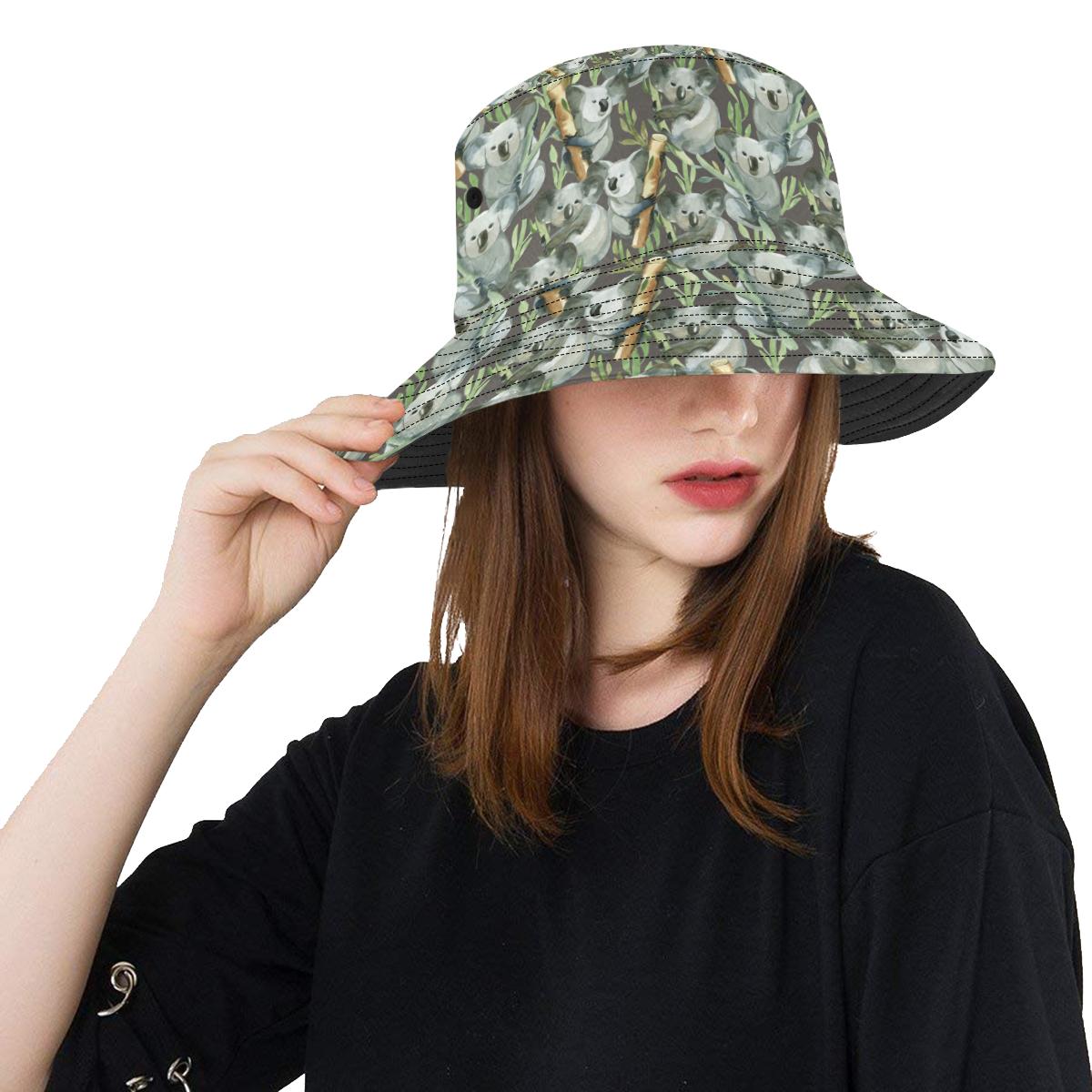 Koala Pattern Design Print Unisex Bucket Hat