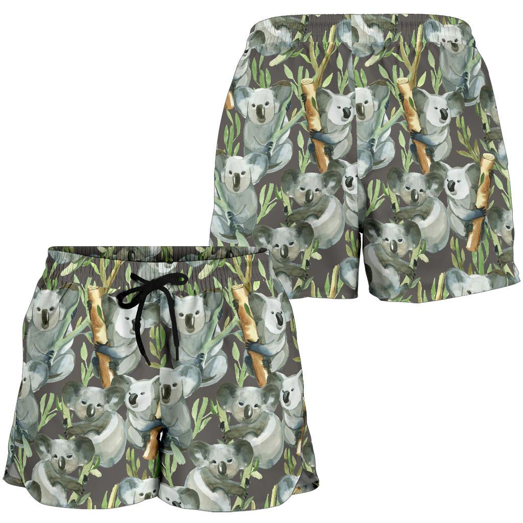Koala Pattern Design Print Women Shorts-JTAMIGO.COM