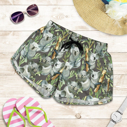 Koala Pattern Design Print Women Shorts-JTAMIGO.COM