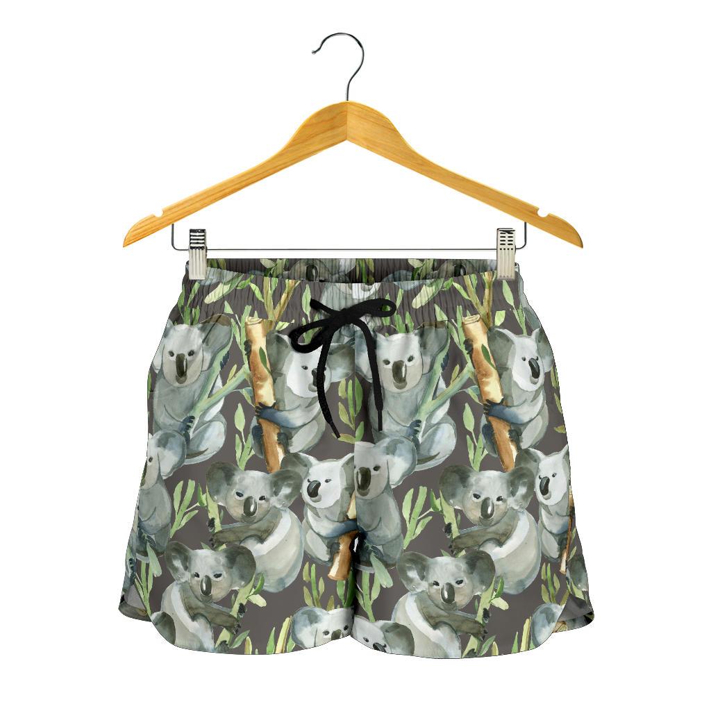 Koala Pattern Design Print Women Shorts-JTAMIGO.COM