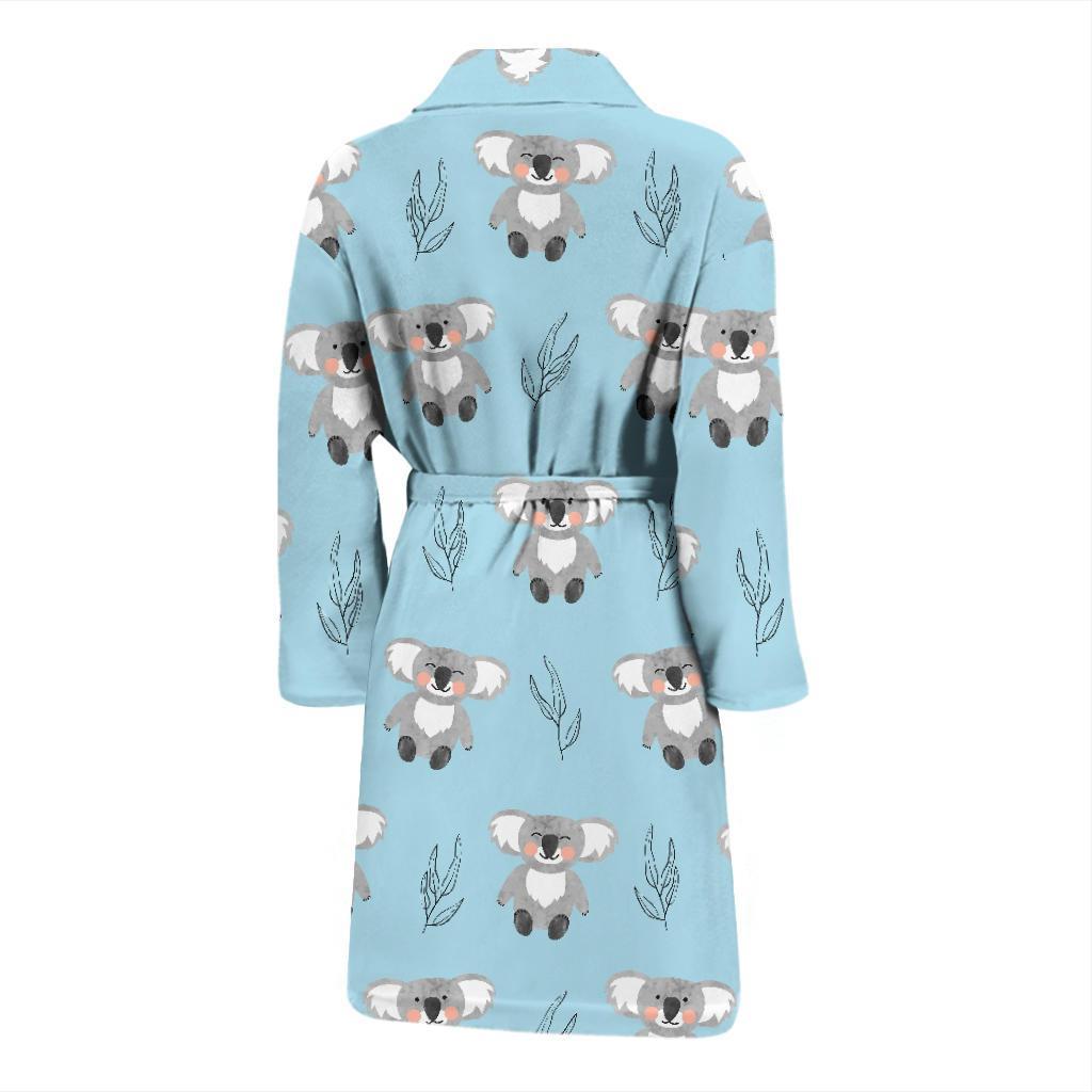 Koala Pattern Print Design 01 Men Bathrobe-JORJUNE.COM