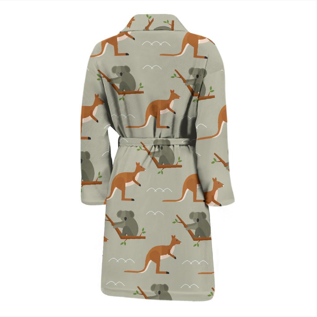 Koala Pattern Print Design 03 Men Bathrobe-JORJUNE.COM