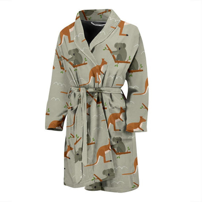 Koala Pattern Print Design 03 Men Bathrobe-JORJUNE.COM