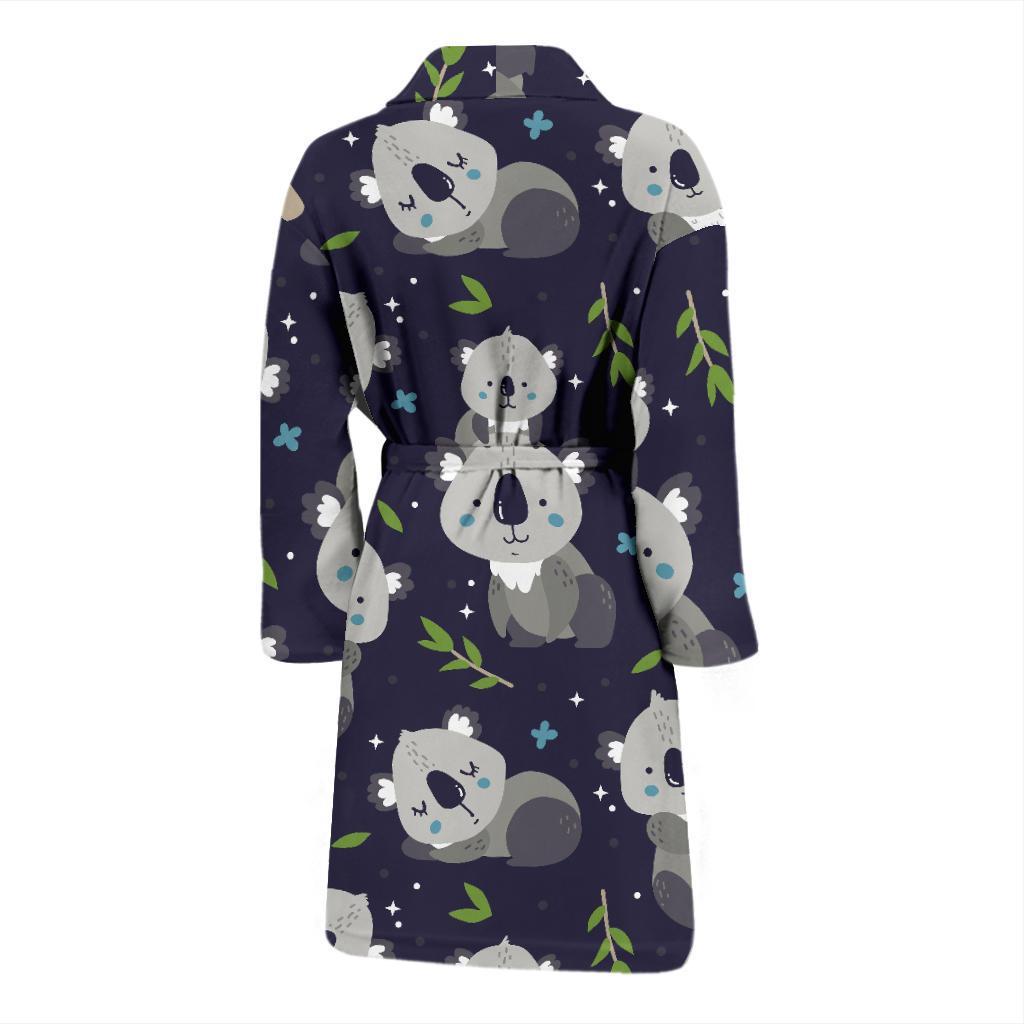 Koala Pattern Print Design 04 Men Bathrobe-JORJUNE.COM