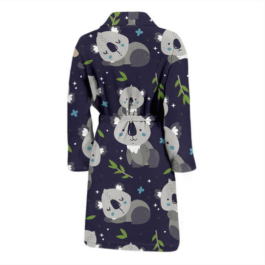 Koala Pattern Print Design 04 Men Bathrobe-JORJUNE.COM