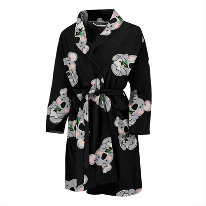 Koala Pattern Print Design 05 Men Bathrobe-JORJUNE.COM