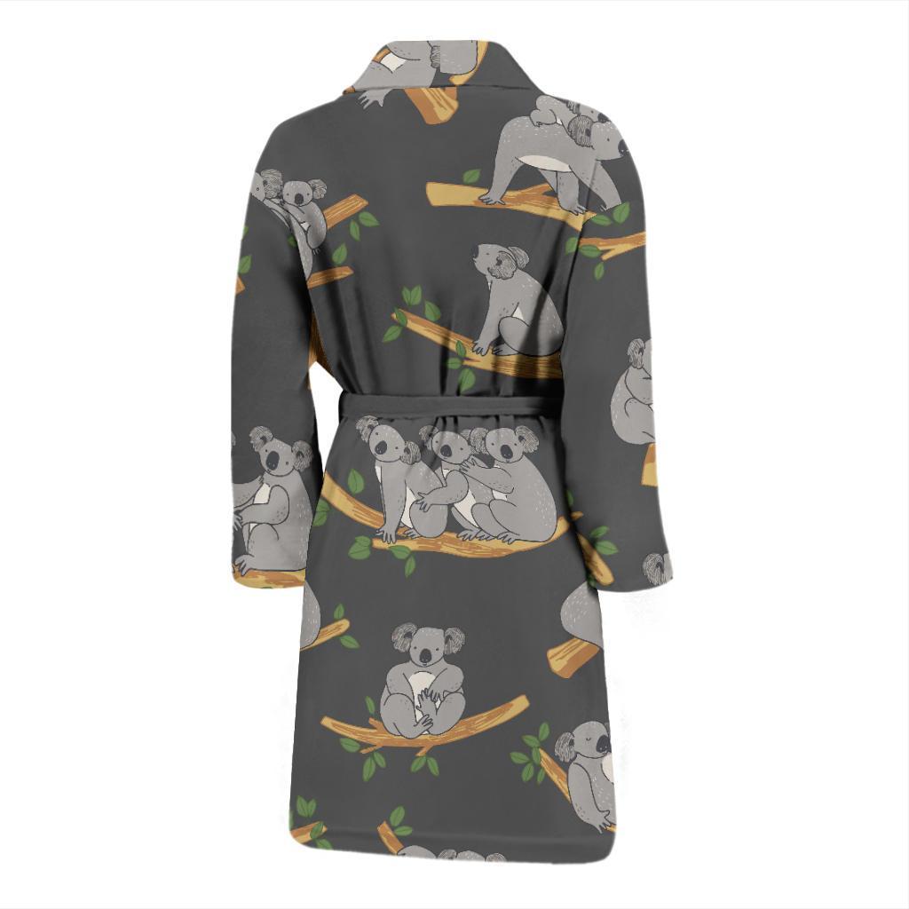 Koala Pattern Print Design 07 Men Bathrobe-JORJUNE.COM