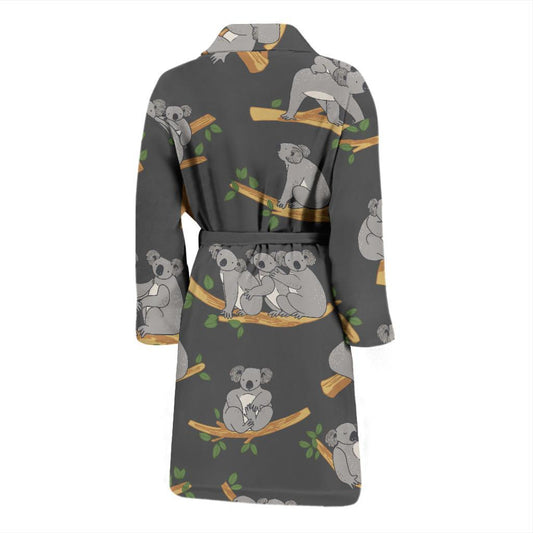 Koala Pattern Print Design 07 Men Bathrobe-JORJUNE.COM
