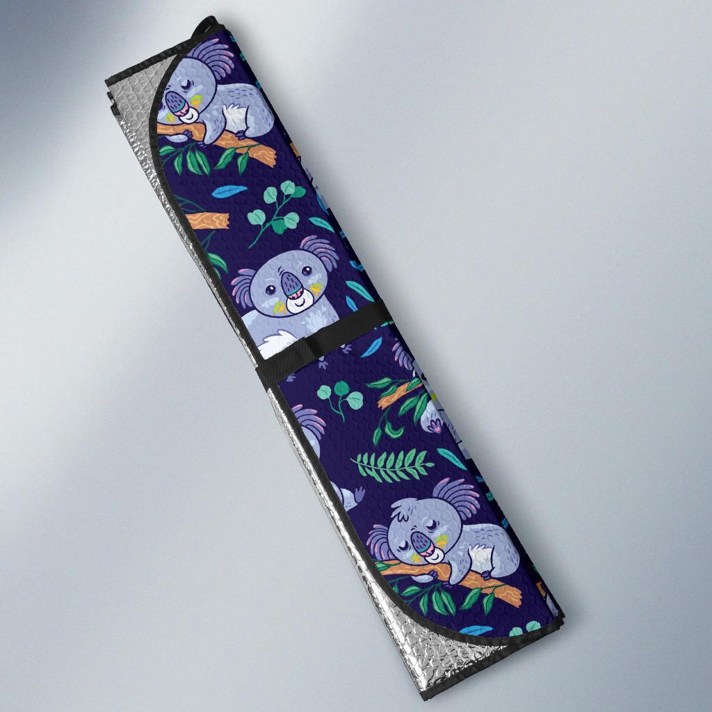 Koala Themed Design Print Car Sun Shade For Windshield