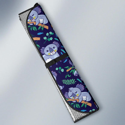 Koala Themed Design Print Car Sun Shade For Windshield