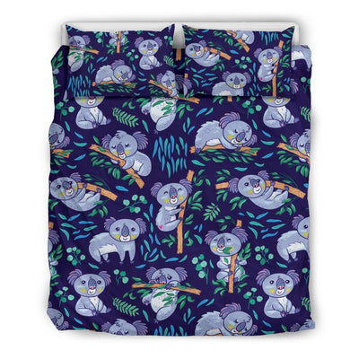 Koala Themed Design Print Duvet Cover Bedding Set