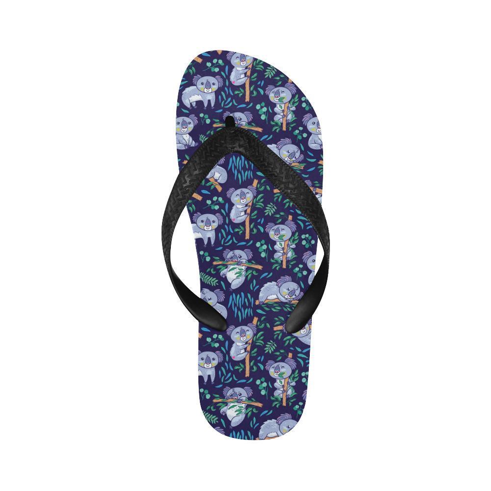Koala Themed Design Print Flip Flops-JTAMIGO.COM