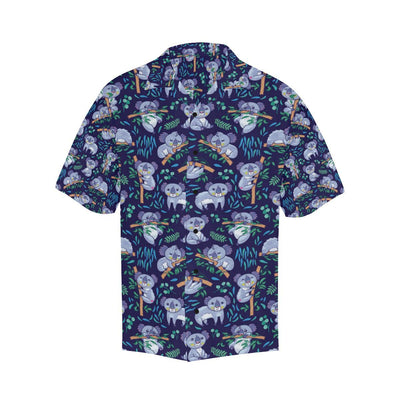 Koala Themed Design Print Men Aloha Hawaiian Shirt