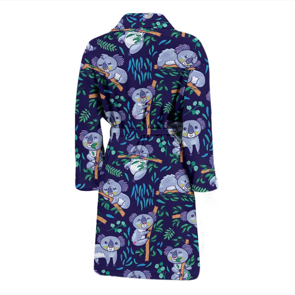 Koala Themed Design Print Men Bath Robe-JTAMIGO.COM