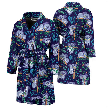 Koala Themed Design Print Men Bath Robe-JTAMIGO.COM