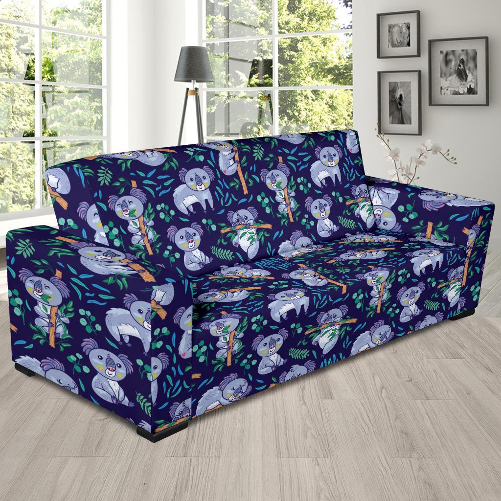 Koala Themed Design Print Sofa Slipcover-JTAMIGO.COM