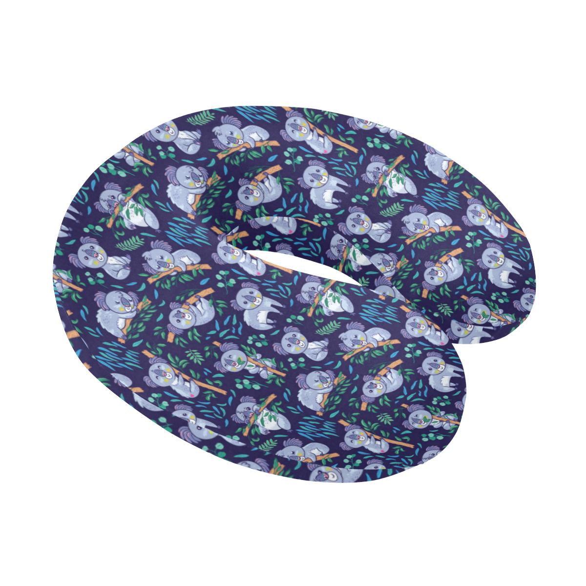 Koala Themed Design Print U-Shaped Travel Neck Pillow-JTAMIGO.COM