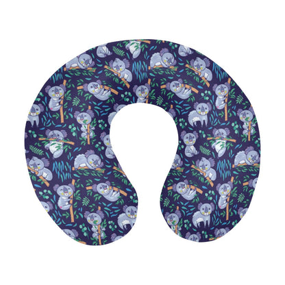 Koala Themed Design Print U-Shaped Travel Neck Pillow-JTAMIGO.COM