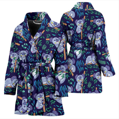 Koala Themed Design Print Women Bath Robe-JTAMIGO.COM