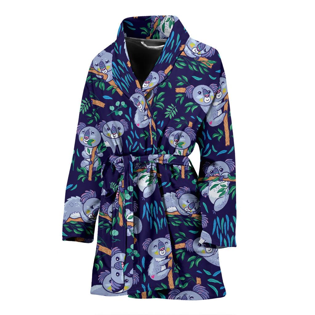 Koala Themed Design Print Women Bath Robe-JTAMIGO.COM