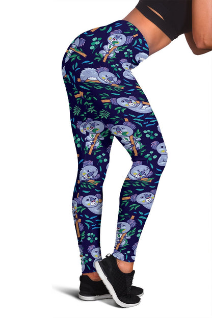Koala Themed Design Print Women Leggings