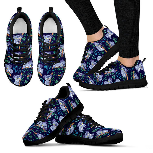 Koala Themed Design Print Women Sneakers Shoes