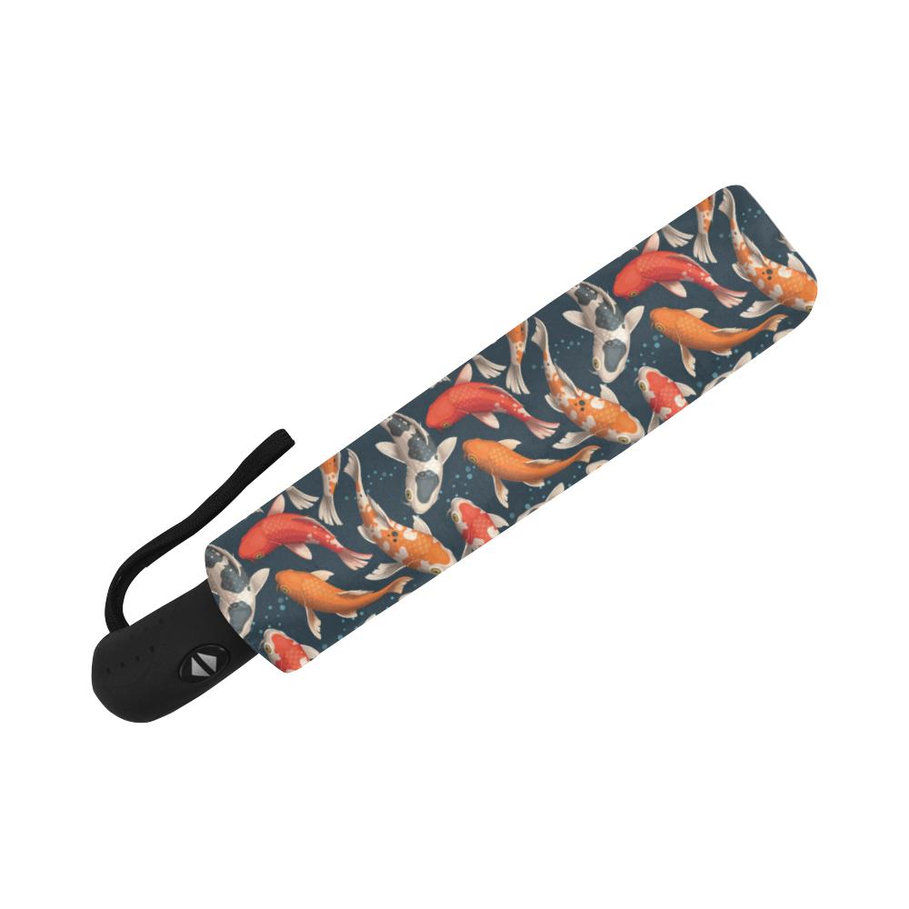Koi Carp Cute Design Themed Print Automatic Foldable Umbrella