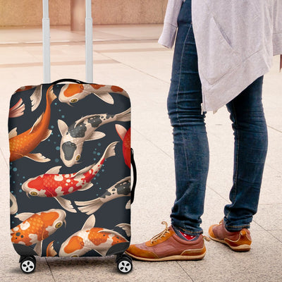 Koi Carp Cute Design Themed Print Luggage Cover Protector