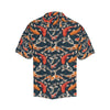 Koi Carp Cute Design Themed Print Men Aloha Hawaiian Shirt