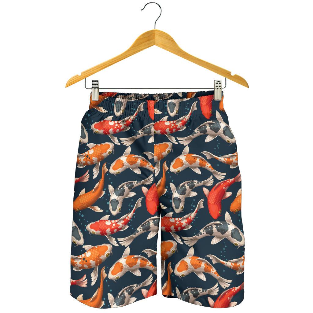 Koi Carp Cute Design Themed Print Mens Shorts-JTAMIGO.COM
